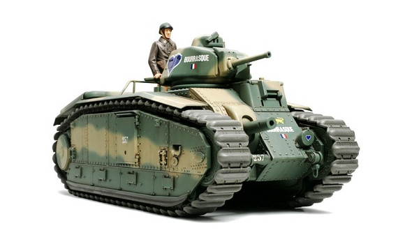 Французский танк B1 bis с наборн.траками, 1 фигура